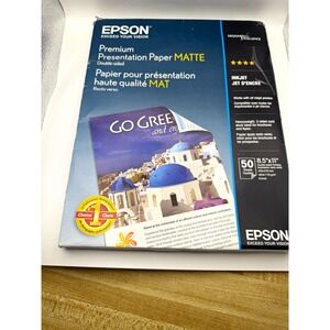 Epson Premium Presentation Paper Matte Double-Sided Inkjet 8.5x11 50ct S041568